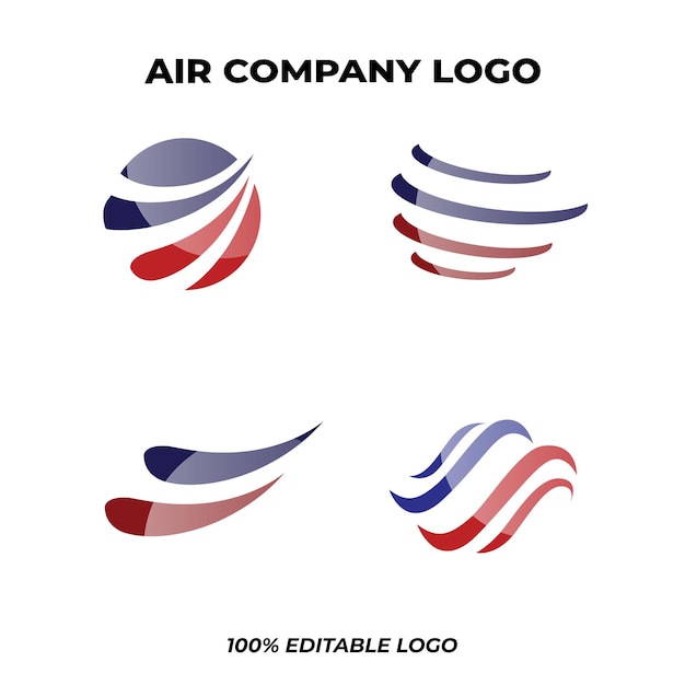 Paquete de logotipo de la compañía aérea