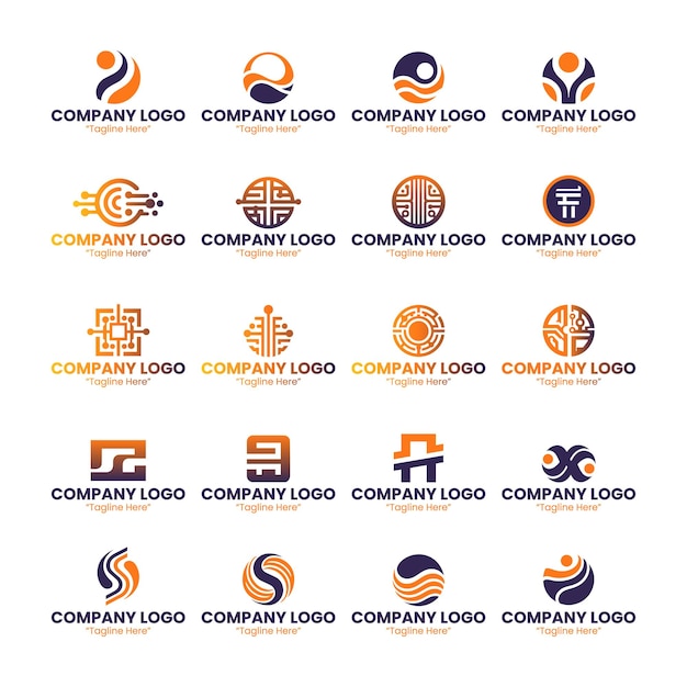 El paquete de logotipo de la empresa