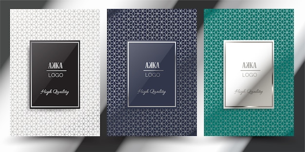 Paquete de lujo o diseño de la cubierta