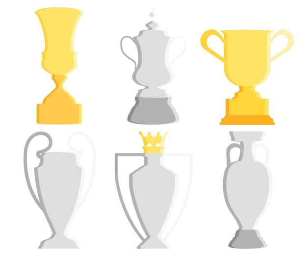 El paquete de medallas y trofeos