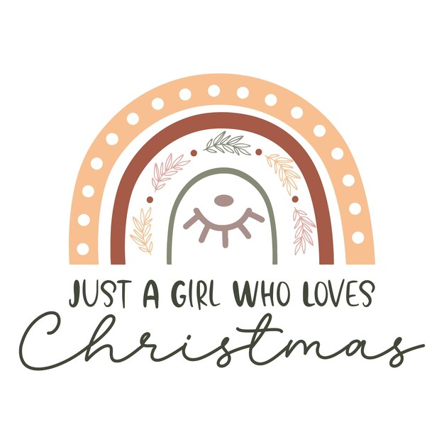 Vector el paquete de navidad de boho svg