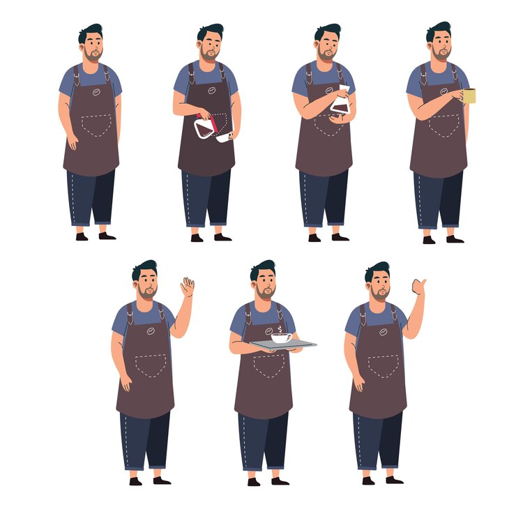 El paquete de personajes del restaurante