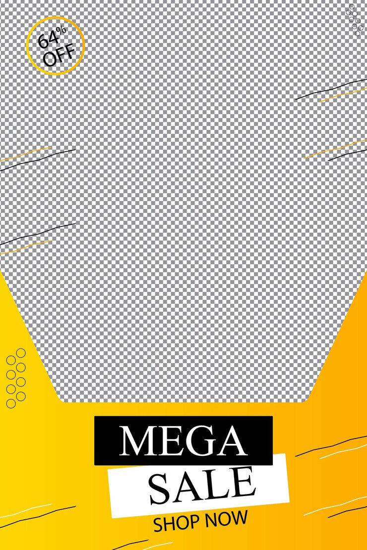 Vector paquete de plantilla de diseño de publicación de redes sociales de mega venta de moda vector premium