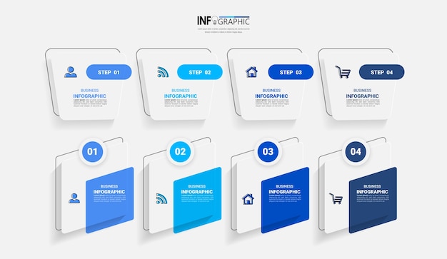 Paquete de plantilla de elemento de infografía