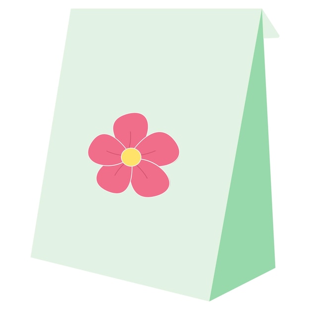 Paquete de semillas de flores Vector ilustración plana