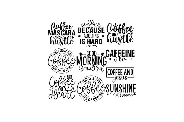 paquete de svg de café