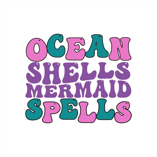 Paquete SVG de sirena retro