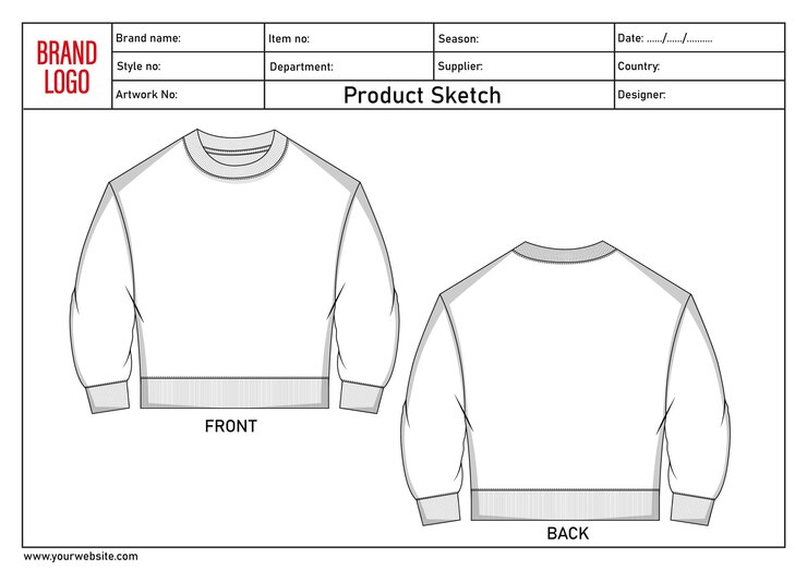 El paquete técnico de la sudadera Crewneck