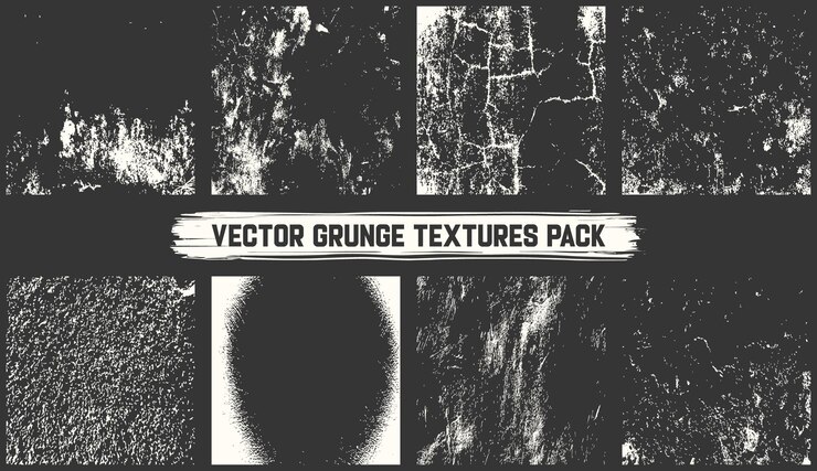 Vector el paquete de texturas de grunge vectorial