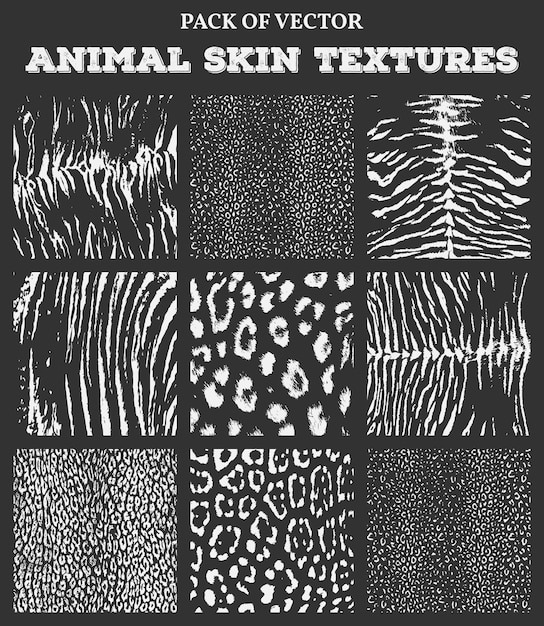 El paquete de texturas de pieles animales