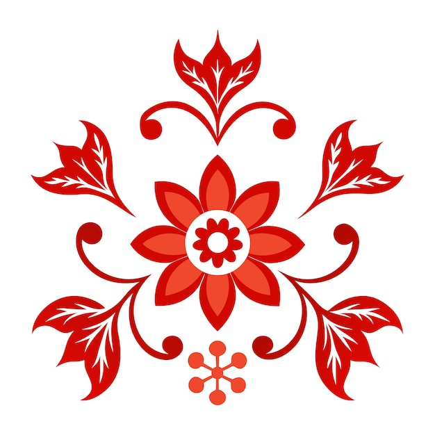 paquete vectorial de adornos florales vintage