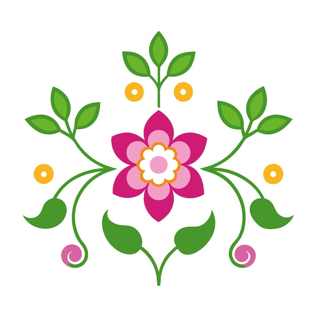 paquete vectorial de adornos florales vintage