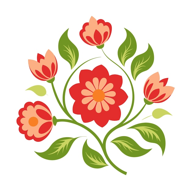 paquete vectorial de adornos florales vintage