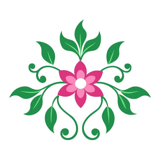 paquete vectorial de adornos florales vintage