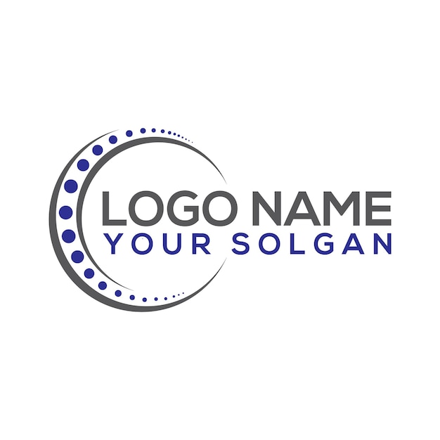 el paquete vectorial del logotipo del círculo de plantillas de diseño plano o de logotipo