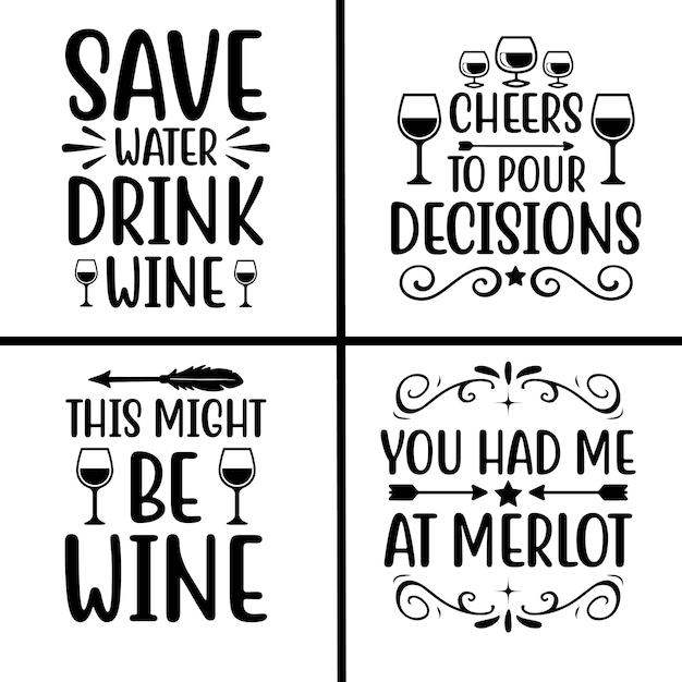 Vector paquete de vino svg