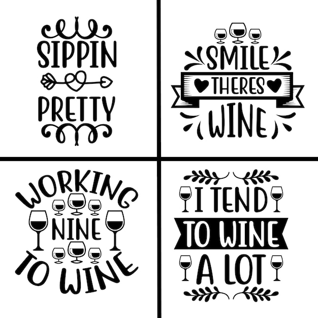 Vector paquete de vino svg