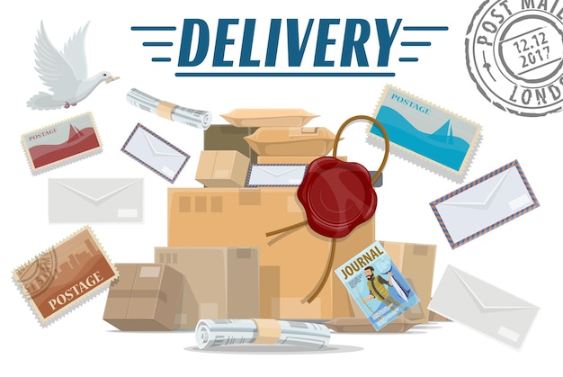 Paquetes cartas y paquetes postales Entrega de correo