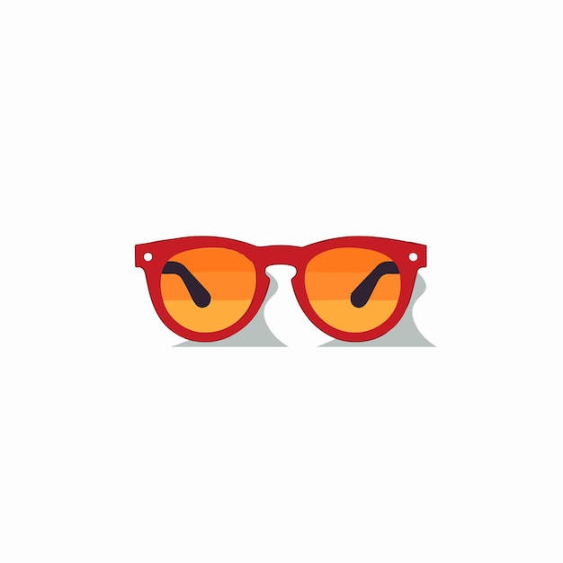 Un par de gafas de sol con lentes anaranjados que dicen para protección solar