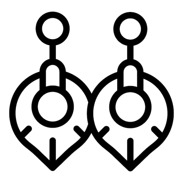 Un par de pendientes con un diseño moderno y original