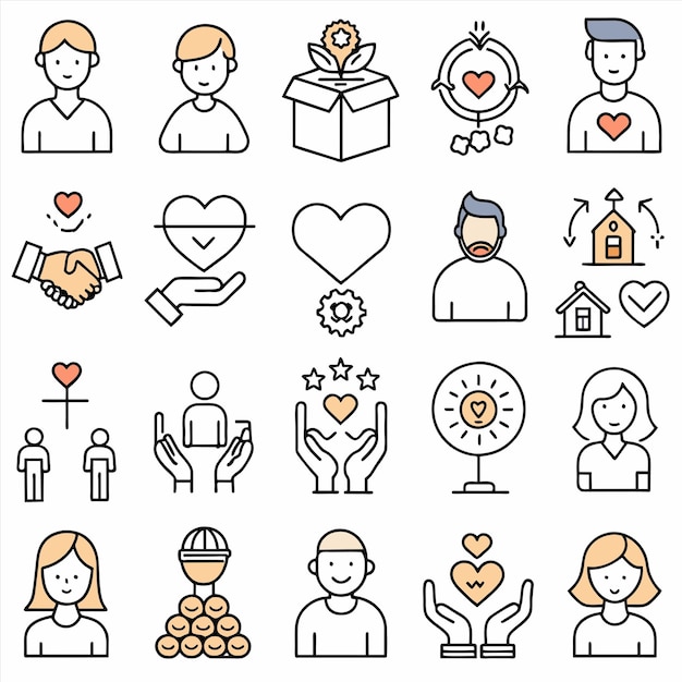 un par de personas están mirando un corazón con un corazón en el medio