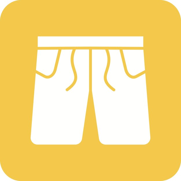 un par de ropa interior está colgado en un círculo amarillo