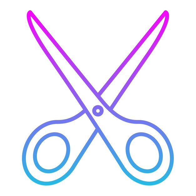 un par de tijeras con un diseño rosa y azul en la parte inferior