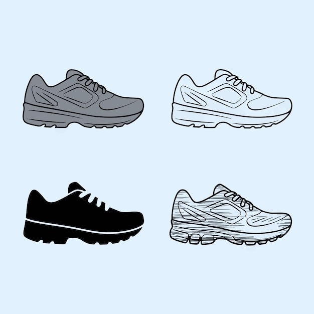 un par de zapatillas con el número 5 en ellas