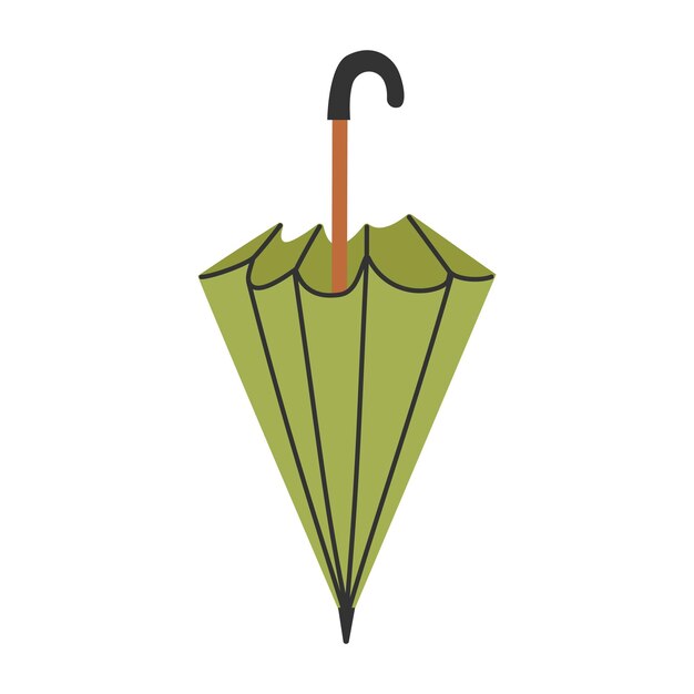 Paraguas Temporada y tema lluvioso Diseño aislado Ilustración vectorial