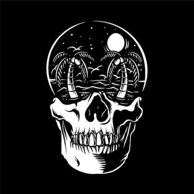 Vector paraíso de calaveras