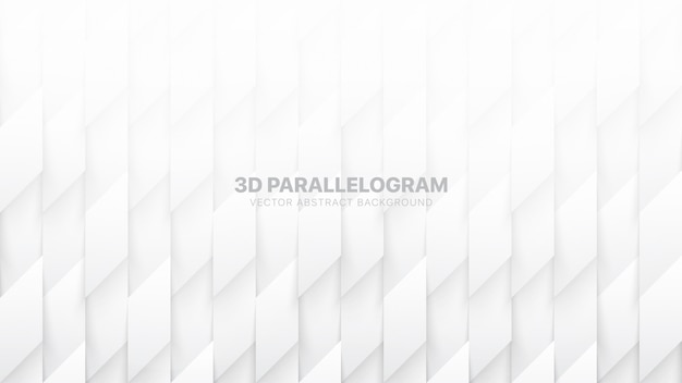 Paralelogramas 3d patrón resumen fondo blanco