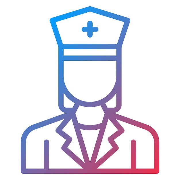 Paramedico Imagen vectorial de icono femenino Se puede utilizar para el servicio de emergencia