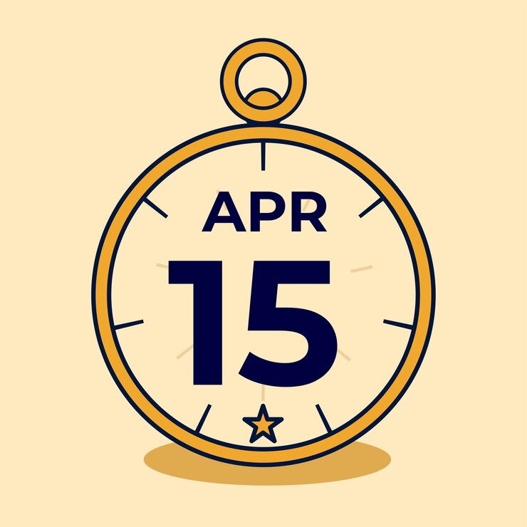 Vector parar de ver la ilustración de la idea del mes de abril