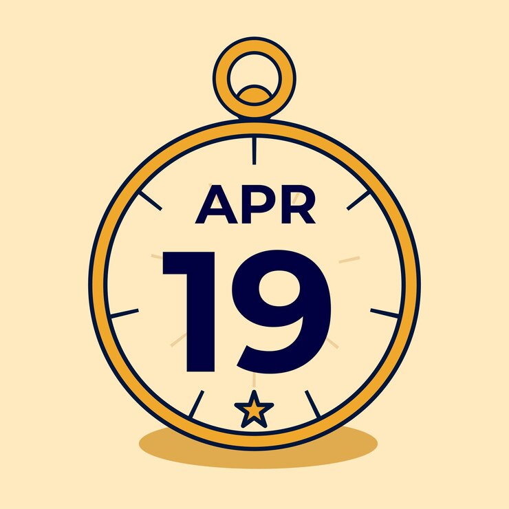 Vector parar de ver la ilustración de la idea del mes de abril