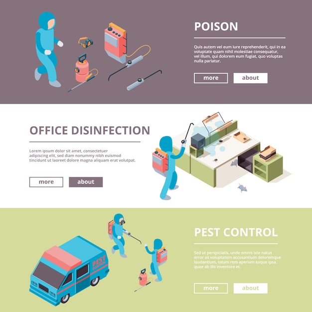 Parásito. Seguridad química veneno desinfección servicio pancartas anuncio imágenes. Ilustración de prevención y exterminador, servicio de protección.