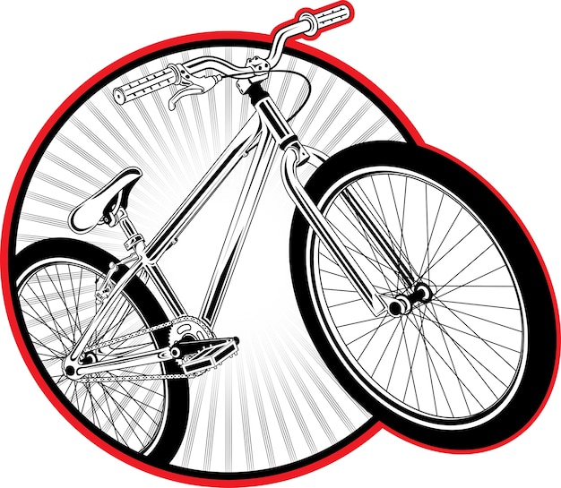 Vector parche de bicicleta de suciedad