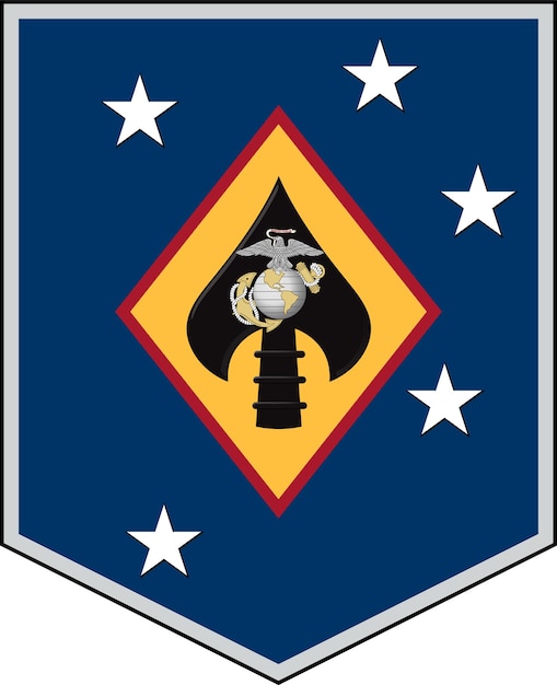 Vector parche del grupo de apoyo de marines de los ee.uu.