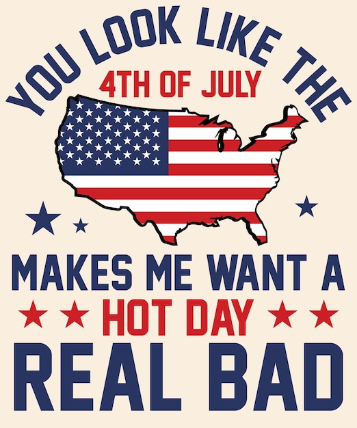 Pareces el 4 de julio me hace querer un día caluroso muy malo diseño gráfico