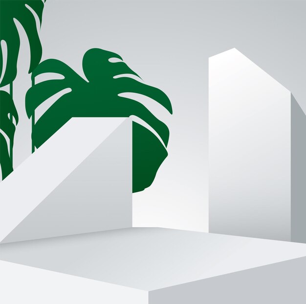 Una pared blanca con una planta verde encima y una pared blanca con una planta verde encima.