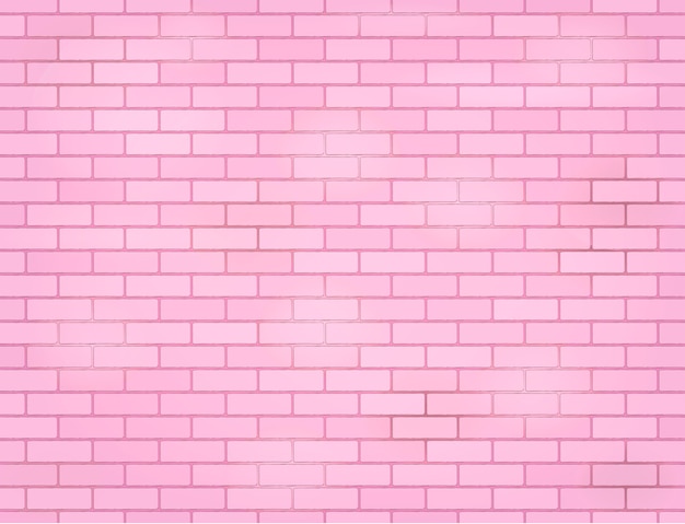 Vector pared de ladrillo rosa rosa grunge