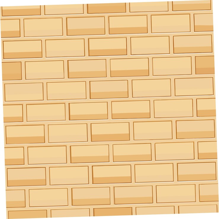Vector una pared de ladrillos marrones con un ladrillo marrón que dice azulejos