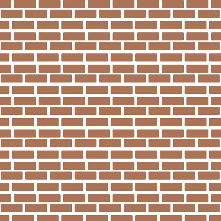 Vector una pared de ladrillos con un patrón de ladrillo