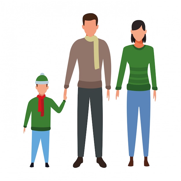 Pareja con avatar infantil