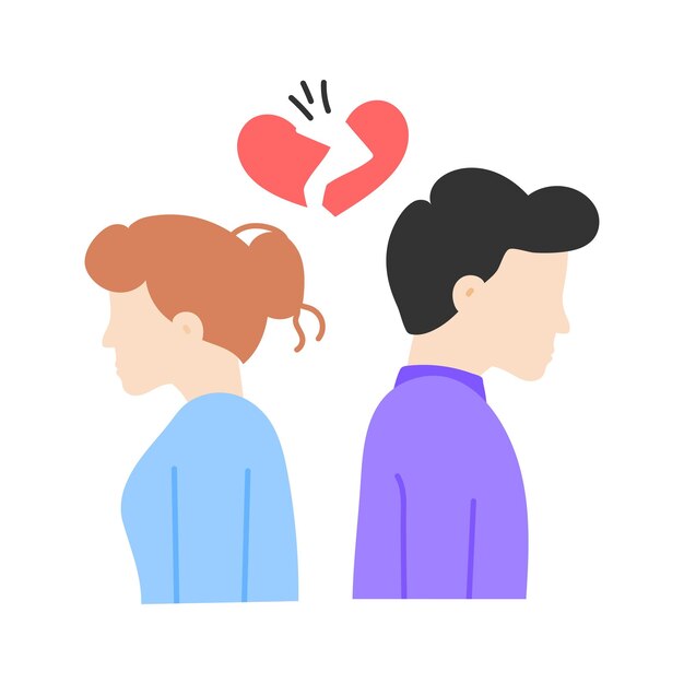 Una pareja discutiendo simboliza los desafíos y conflictos de la relación