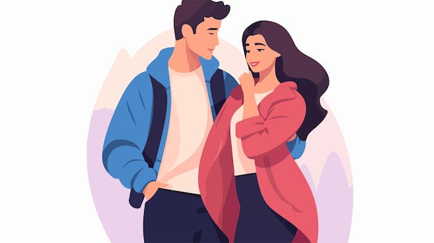 una pareja enamorada de un hombre y una mujer