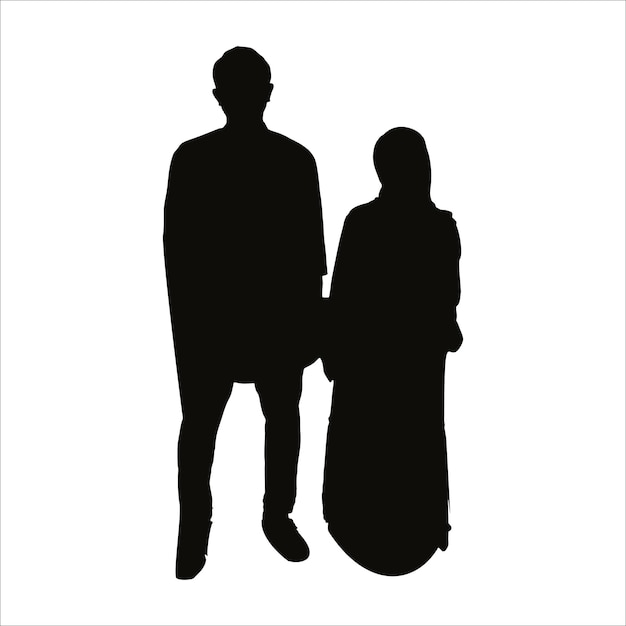 Una pareja está de pie en silueta con la palabra amor en la parte inferior.