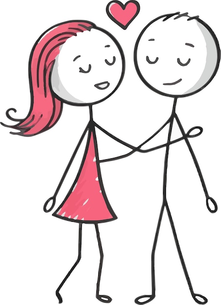 La pareja de Stickman