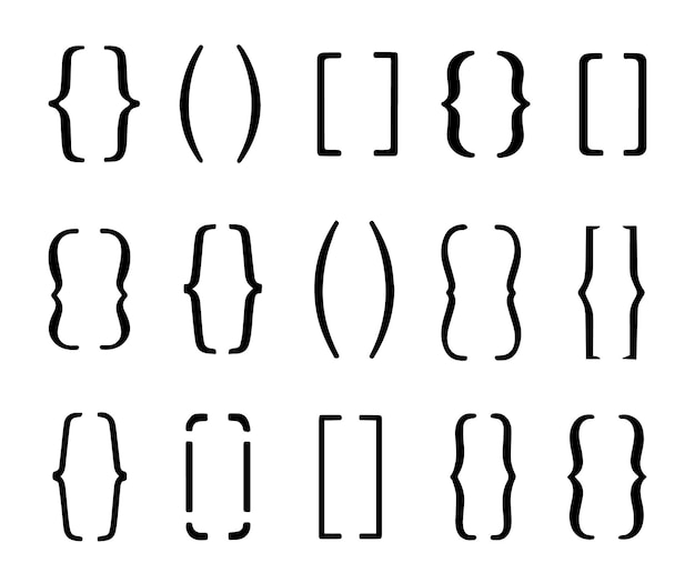 Parentheses Brackets and Curly Braces A Collection of Symbols