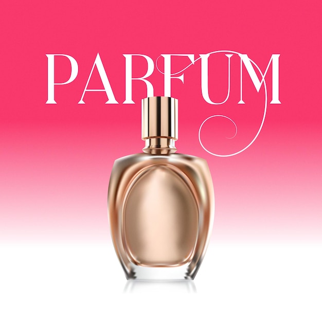 Parfum Vector Ilustración Lujo eau de parfum