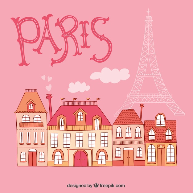 Vector parís esbozado